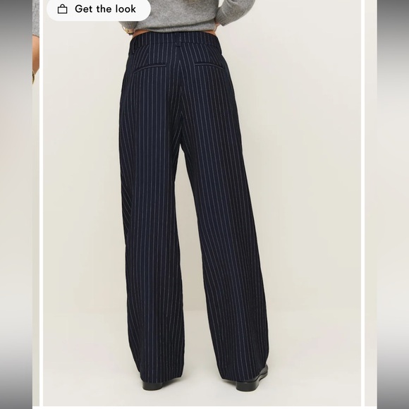 Alex Mid Rise Pant in midnight stripe - Picture 2 of 2